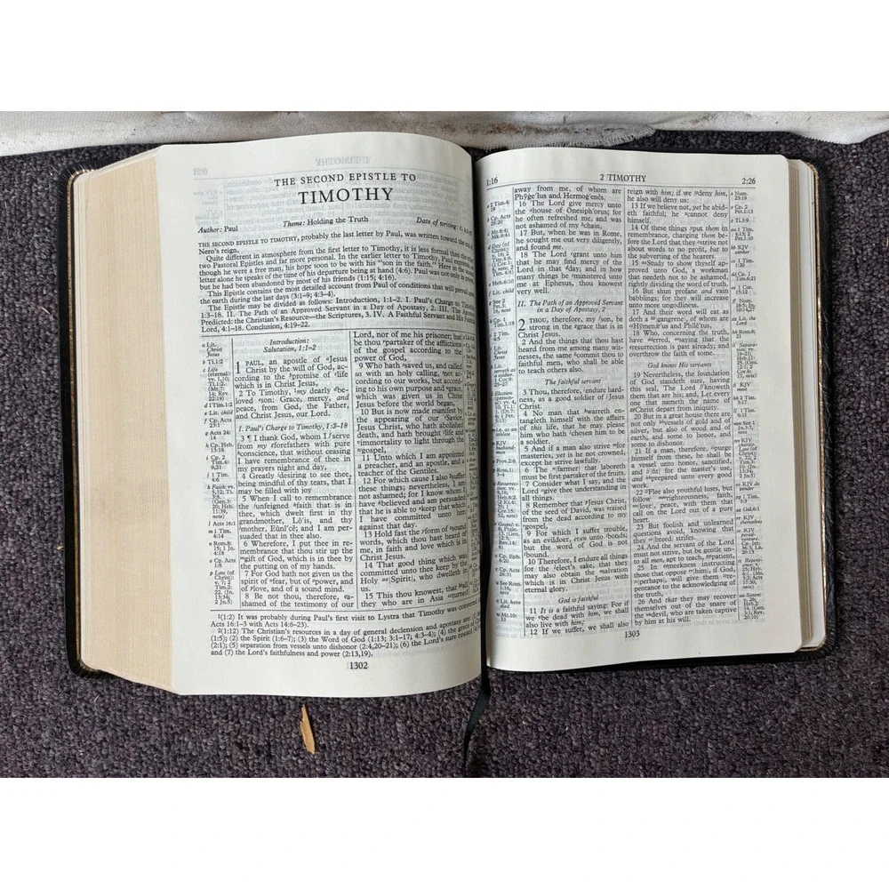 VTG 1967 Oxford New Scofield Study Bible KJV Black Leatherette Reference